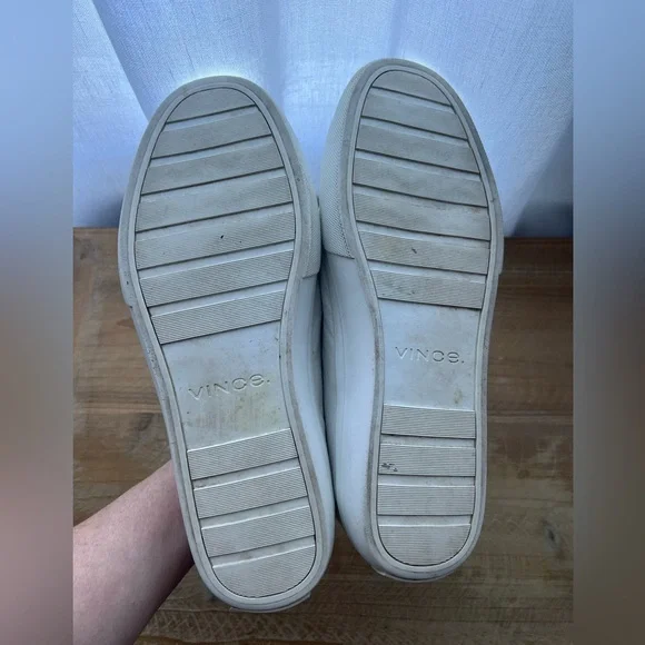 Vince Fulton Leather Sneaker in White Size 9/ EU 42.5 - Picture 6 of 11